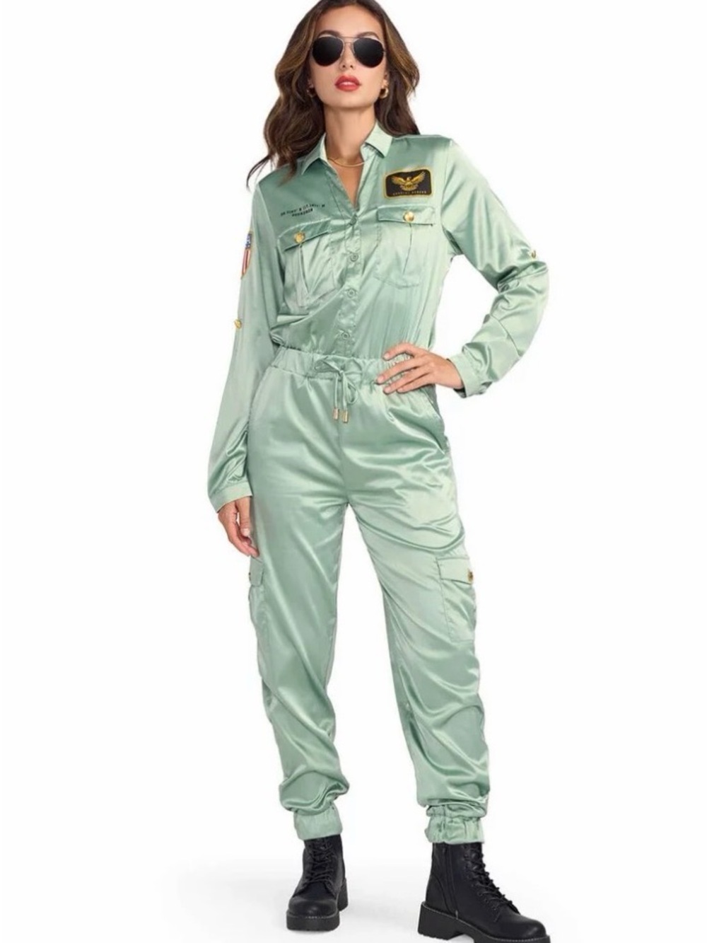 Tipsy Elves Fighter Pilot Flight Suit Jumpsuit NWT